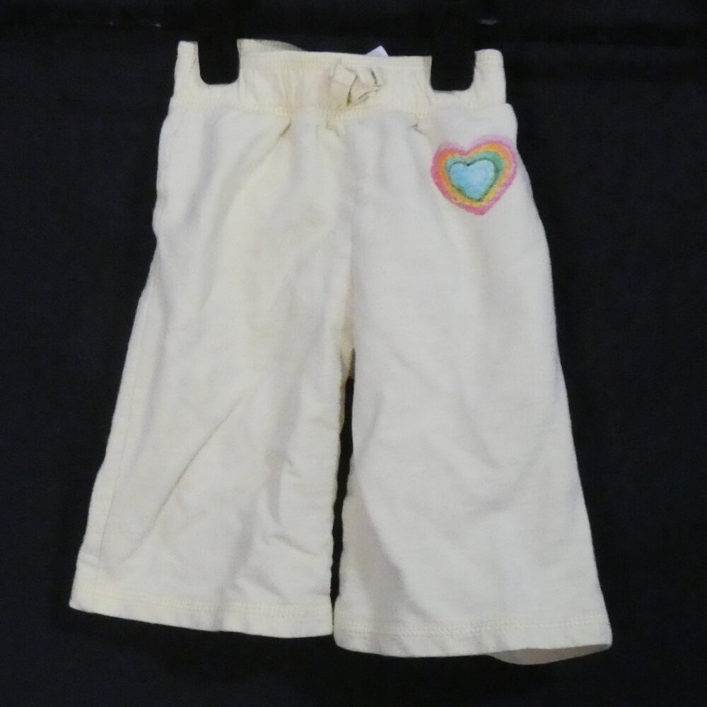 BABY GAP - Toddler | 18-24 months | Children's Yellow Sweatpants | Heart Patch